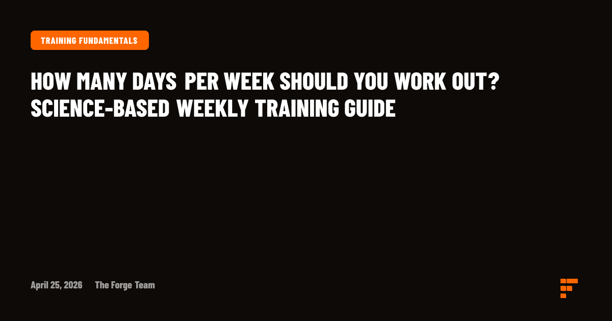 How Many Days Per Week Should You Work Out? Science-Based Weekly ...