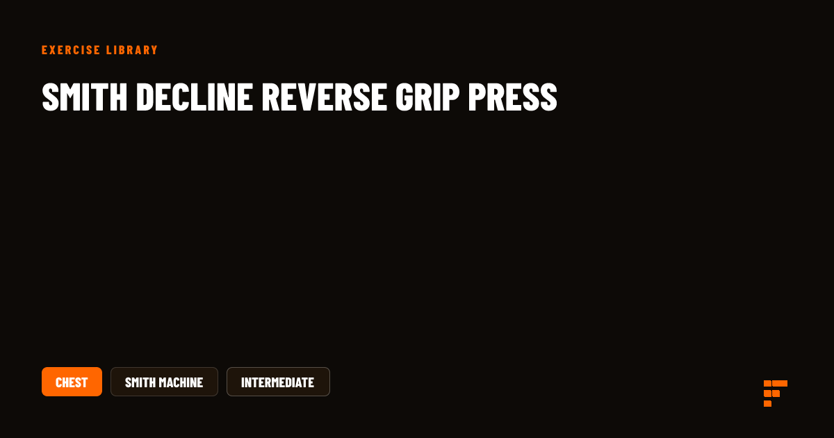 Smith Decline Reverse Grip Press: Form & Tips | Forge